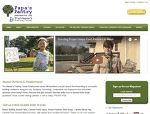 Tablet Screenshot of papaspantry.org